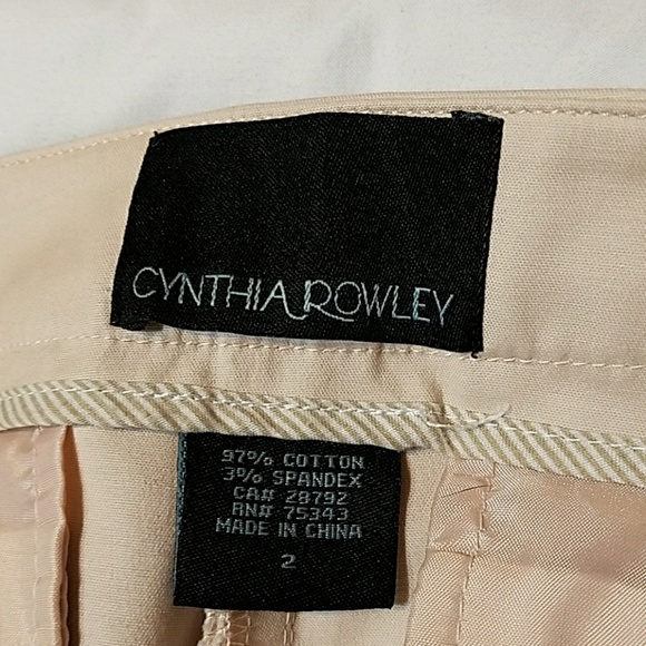Cynthia Rowley flat front cropped ankle pant - Picture 6 of 7